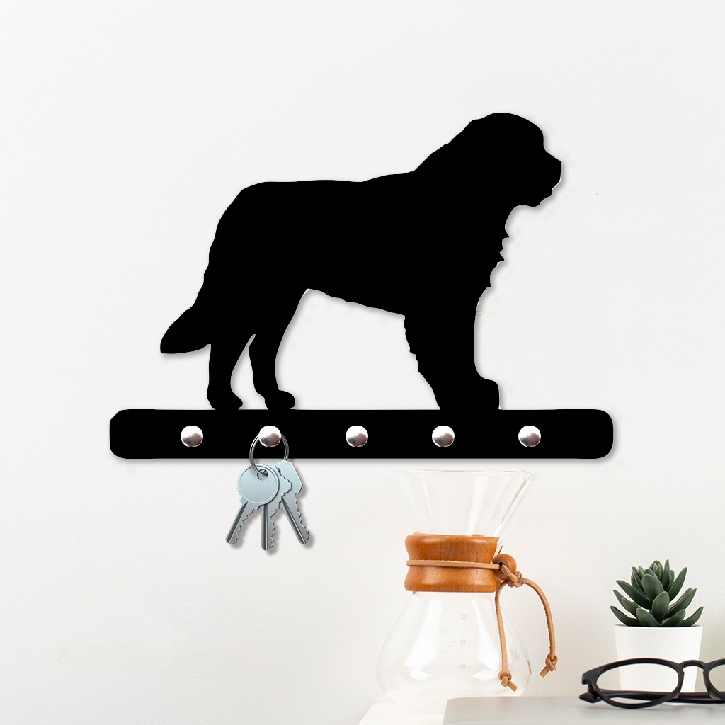 Porta Chaves de Parede São Bernardo Decorativo em MDF (Espessura 6mm)
