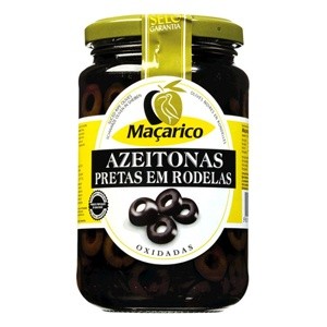 Azeitona Portuguesa Preta Oxidada Rodelas Maçarico 165 G