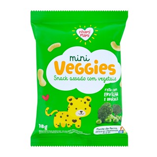Biscoito Mini Veggies Ervilha E Brócolis Nhami Mami 18 G