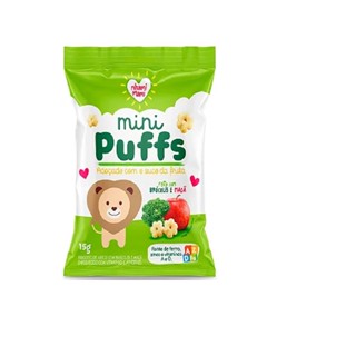 Biscoito De Arroz Mini Puffs Brócolis E Maça Nhami Mami 15 G