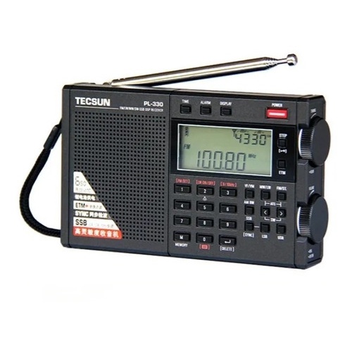 Rádio Receptor Tecsun Pl-330 Am/fm/lw/sw/ssb Preto C/ Nf