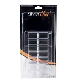Forma de Poliestireno Cristal (Plástico) Chocolate Cilindro Pequeno Silver Chef Ref:Ft400