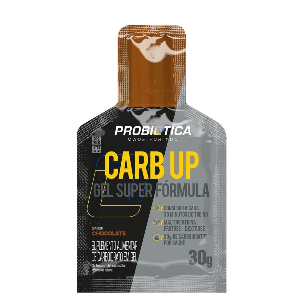 Carb Up Energy Gel Super Fórmula (30g) - Probiótica - Chocolate