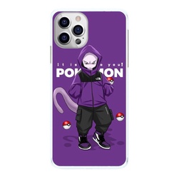 Capa de Celular Mewtwo Roupa Roxa Blusa Moletom Capinha
