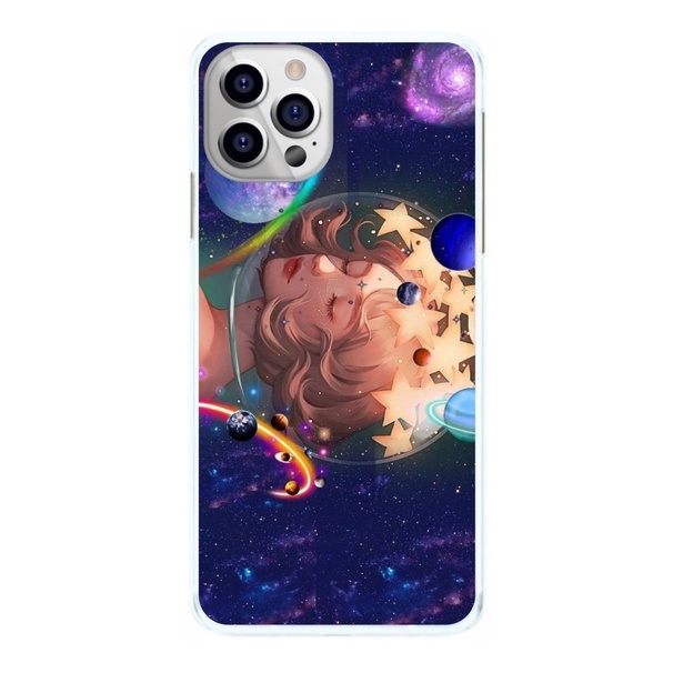 Capinha Menina Aquário Capacete Mundo Universo Capa de Celular