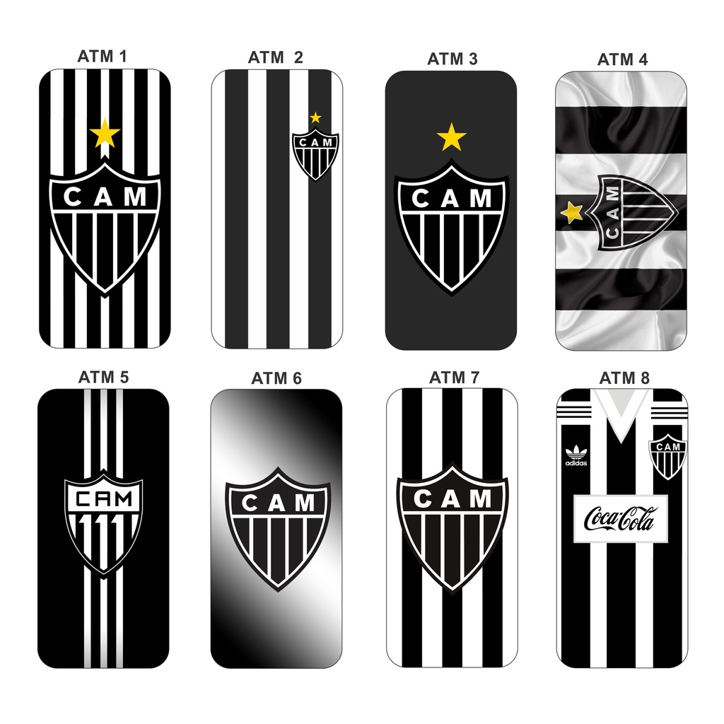 Capinha Capa para celular Atlético Mineiro Samsung Galaxy A7 A8 A9 A01 A02 A03 A03S Core A04 A04S A10 A10S A11 A12 A22 A52 A52S A13 A23 A53 A70 A71 A72 A73 A20 A20S A21S A30 A30S A50 A31 A51 A32 A33