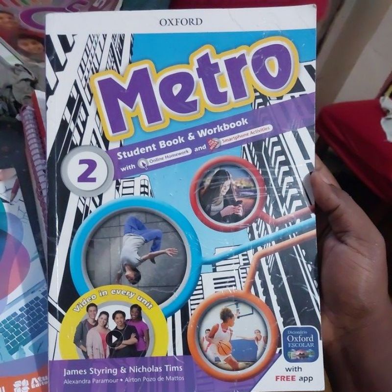 Livro - Metro 2 - Student's Book e WorkBook - James Styring e Nicholas Tims