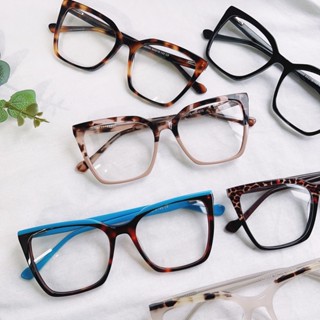 Armação de óculos Feminino Modelo 2023 Novo Tudo Acetato Tamanho Grande 6068
