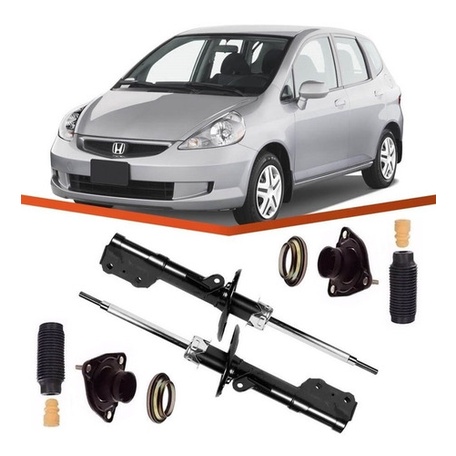 Par Amortecedor+ Kit Dianteiro Honda Fit 2008 2007 2006 2005