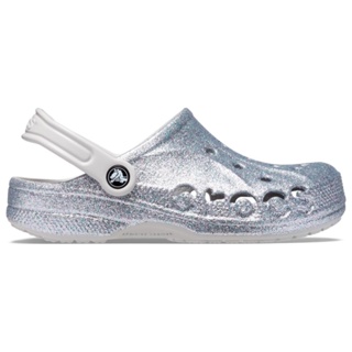 Sandália baya glitter clog silver glitter em Oferta na Shopee