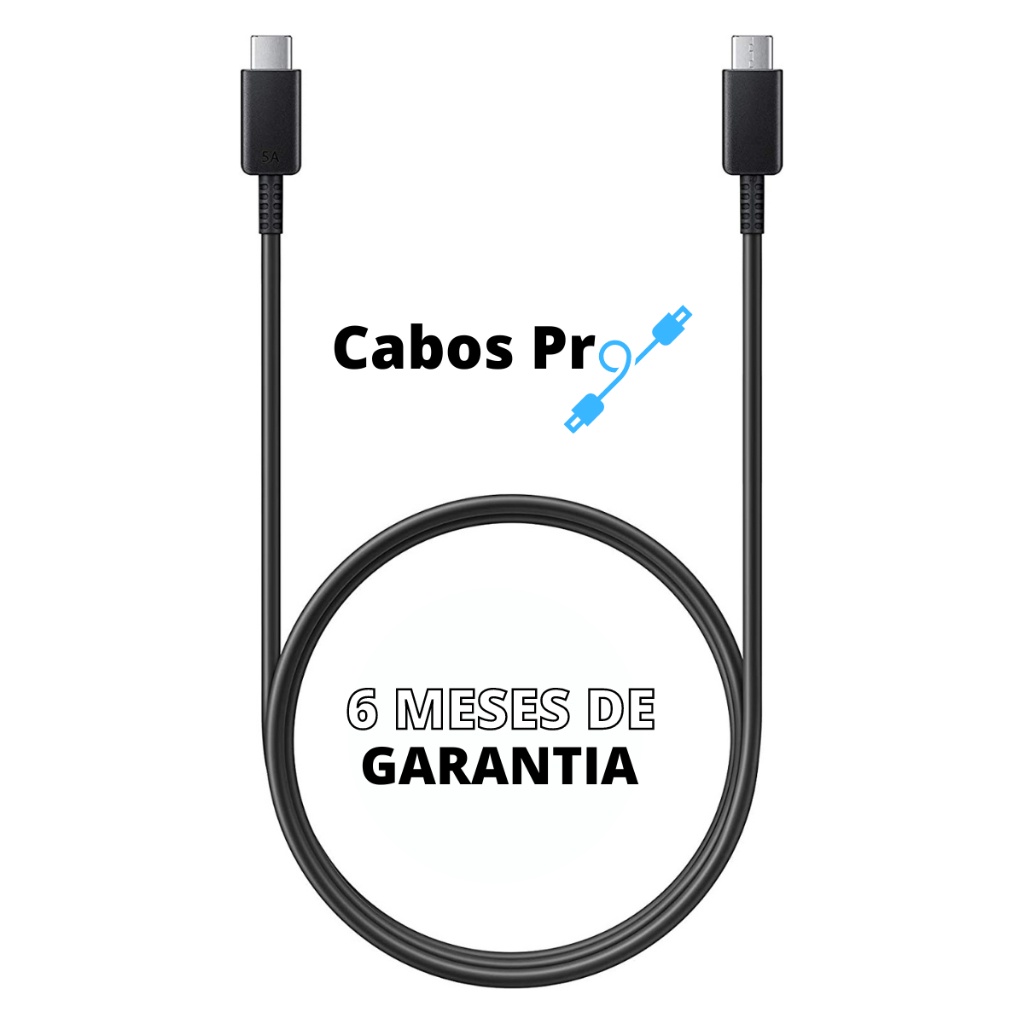 Cabo Tipo C para Tipo C Samsung EP-DN975BBPGBR - Carga Rápida em 1m USB