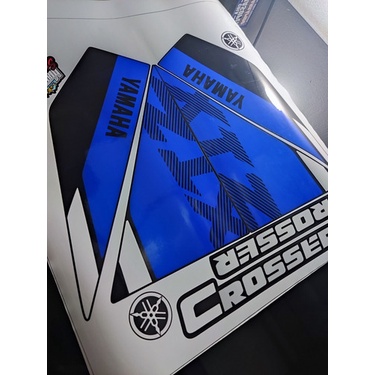 Kit Jogo Faixas Adesivos Emblemas Yamaha Xtz Crosser 150 Z 2022 2023 Laminado — imagem 2 de 2