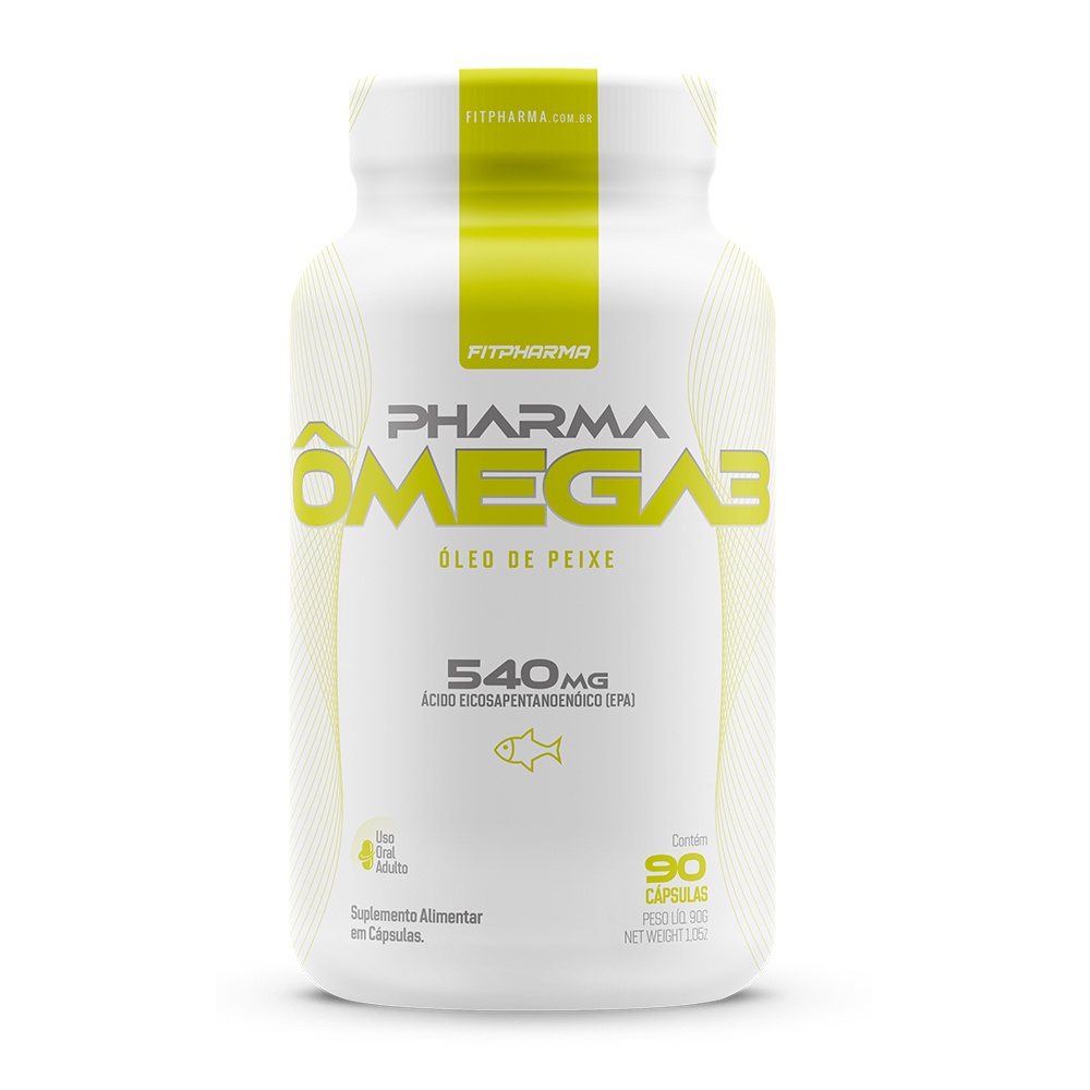 Ômega 3 Pharma Óleo de Peixe 90 Cáps - FitPharma em Oferta na Shopee