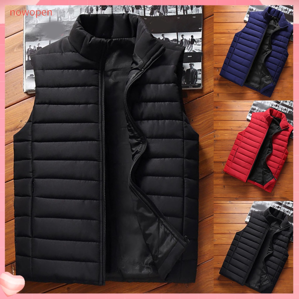 Np Colete Homem Slim Fit Impermeável Macio Colete Casual Masculino