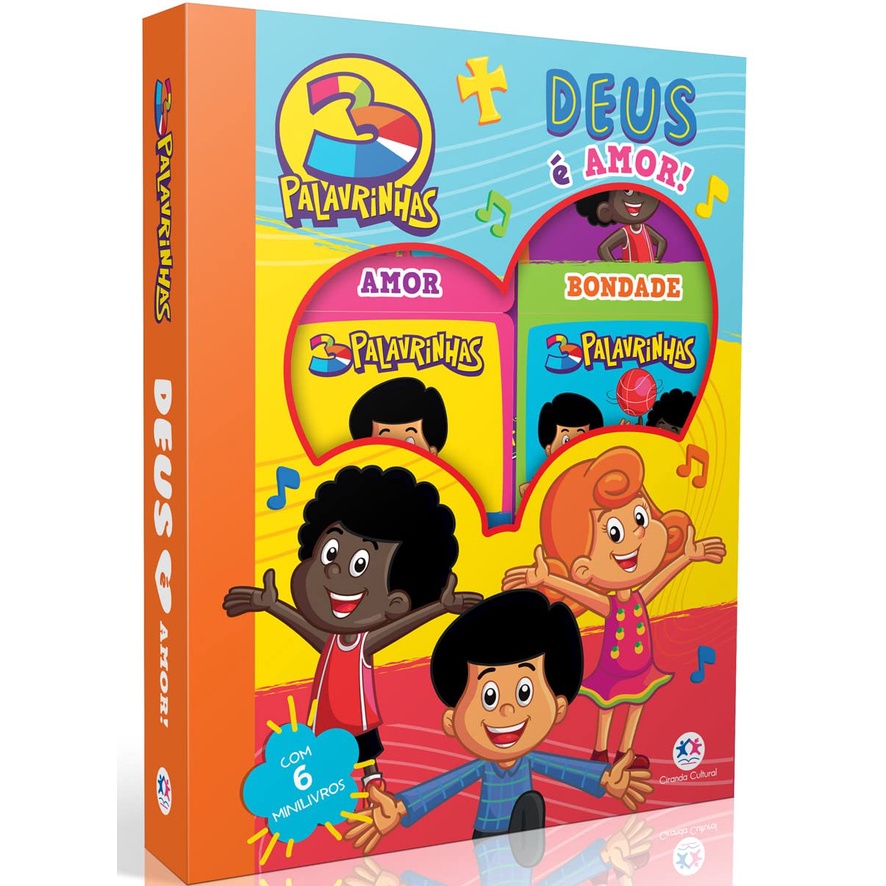 Livro Box - C/6 - 3 Palavrinhas Deus E Amor