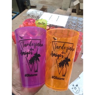 Kit de 30 copos Twister personalizado ( sem tampa e canudo )