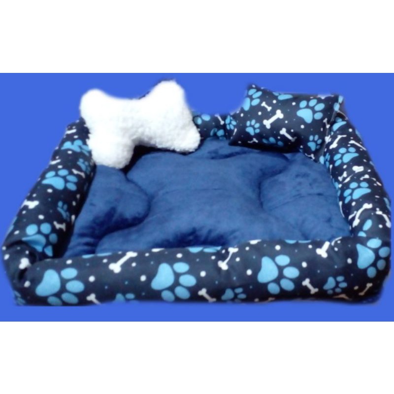 Cama caminha pet para cães e gatos patinha azul🐱🤩🐶