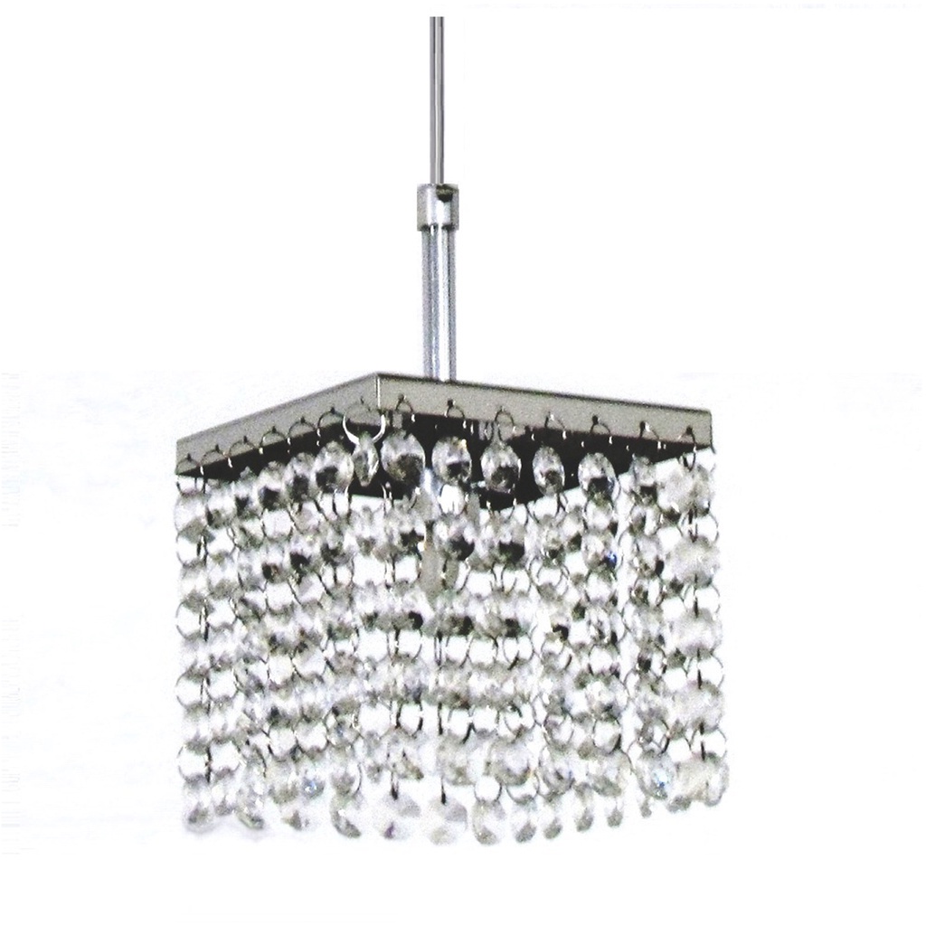 Pendente Quadrado Cristal Legitimo Asfour NELY Q 2m