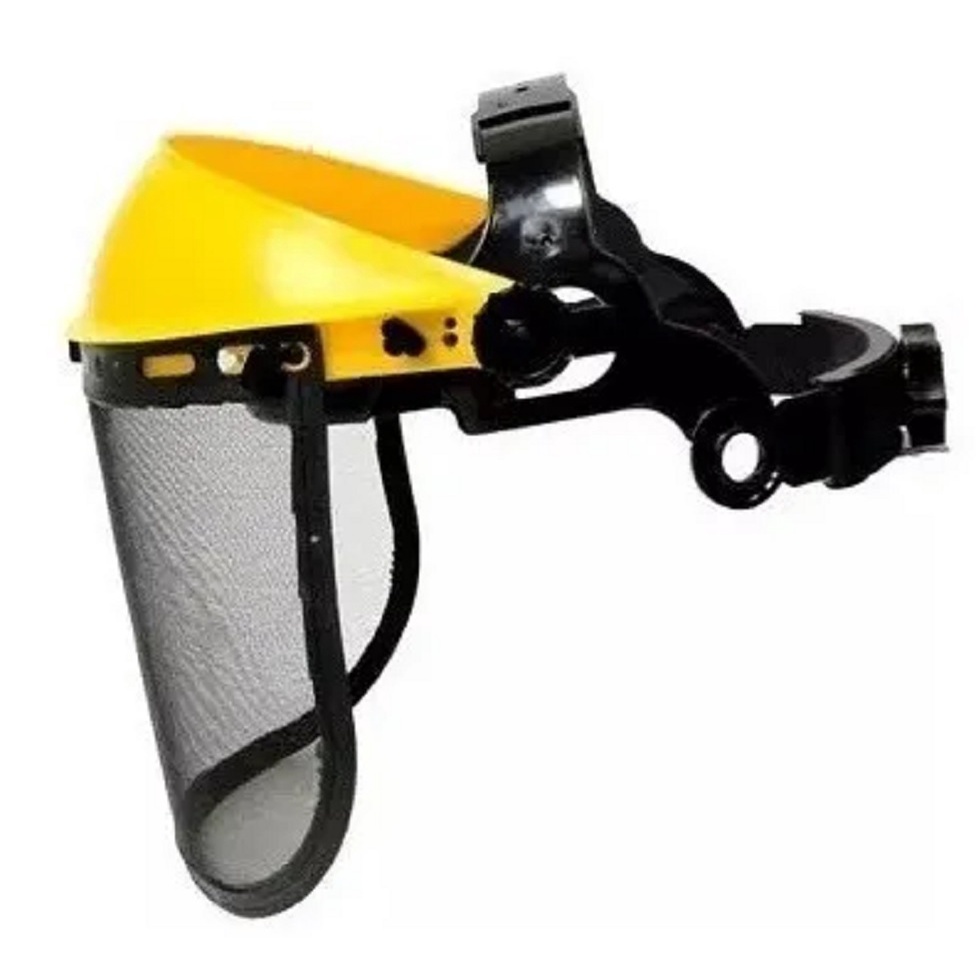 Proteção Facial Tela de aço Para Operador De Roçadeira E Motosserra cortar grama