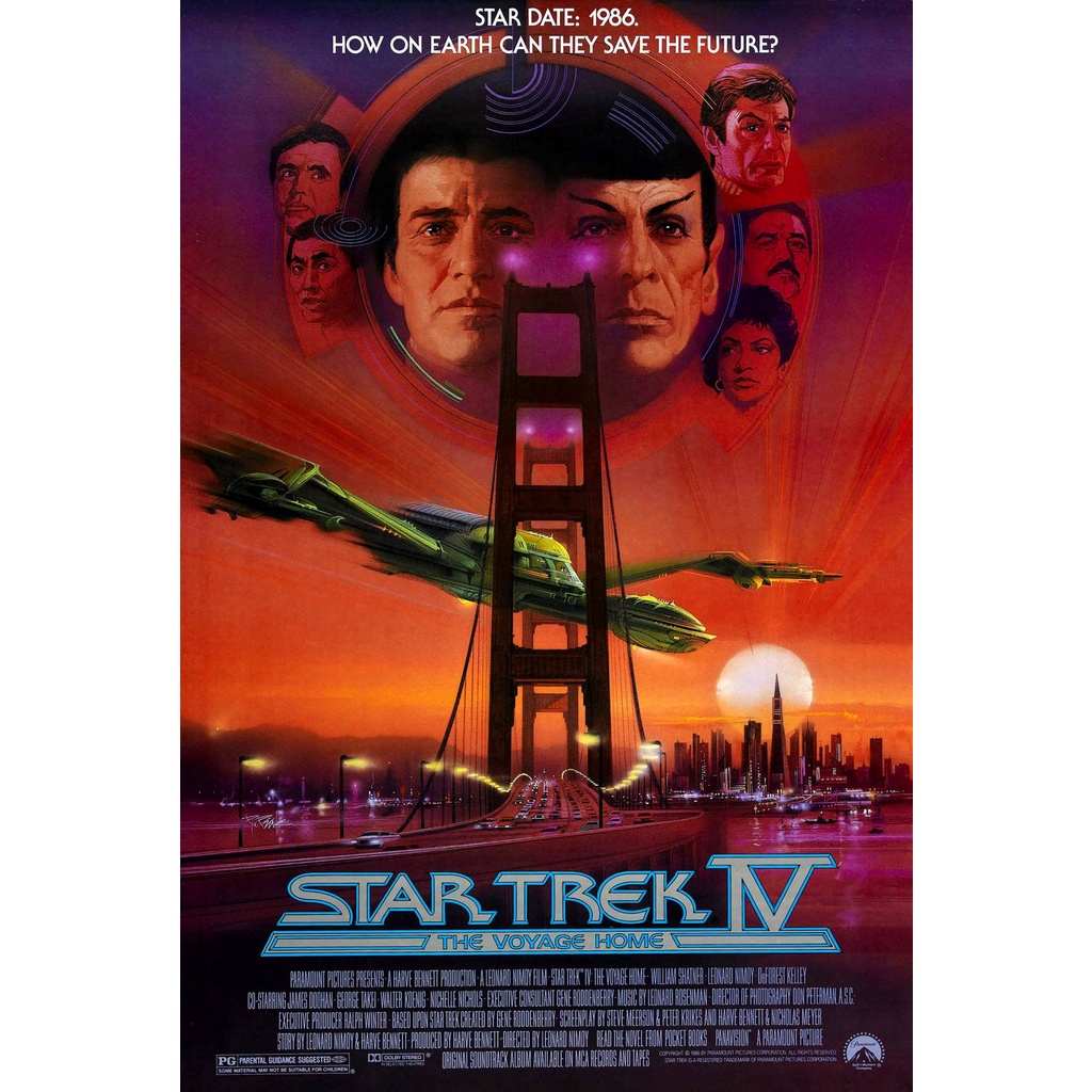 Poster Cartaz Jornada Nas Estrelas Star Trek 4 IV A