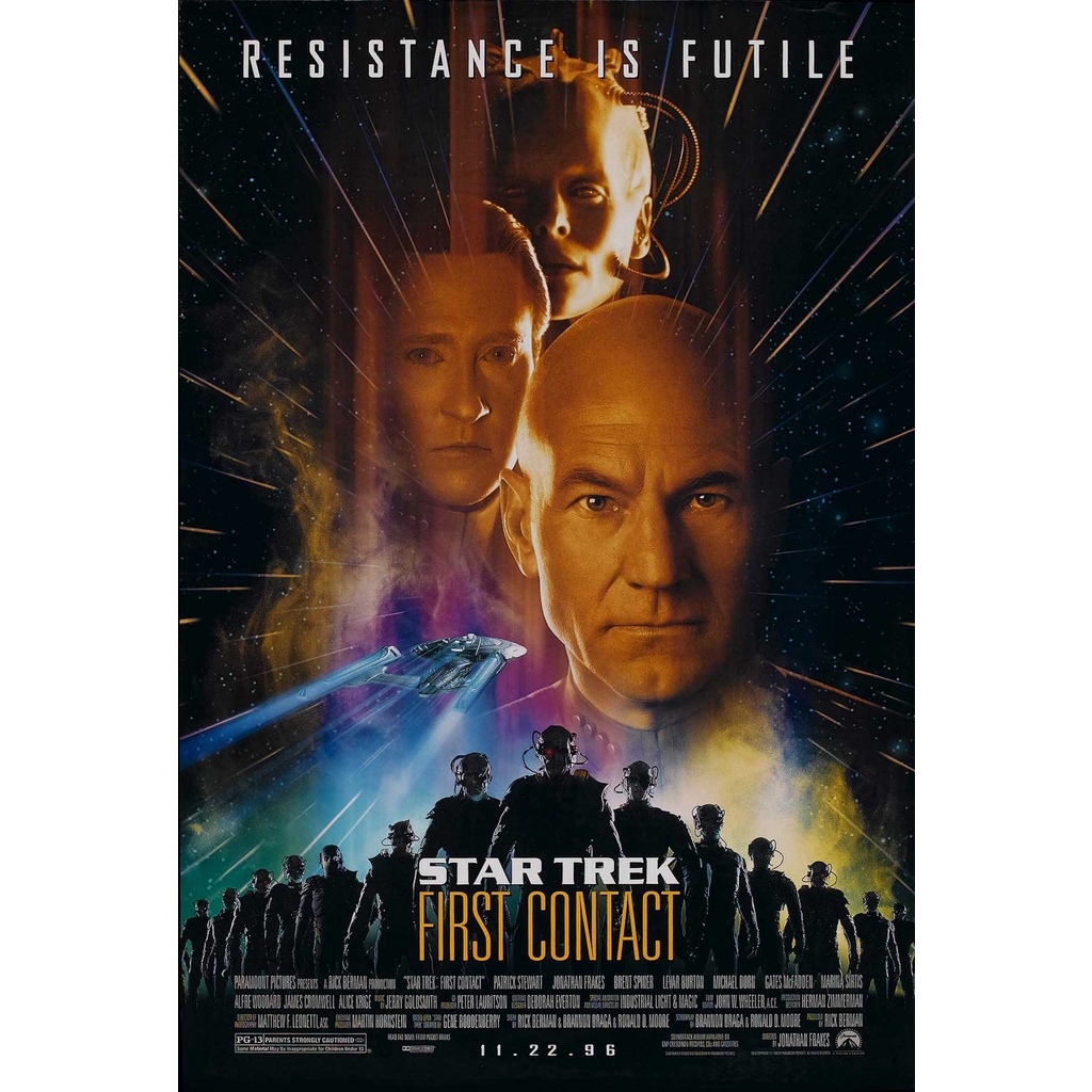 Poster Cartaz Jornada Nas Estrelas Star Trek Primeiro Contato A