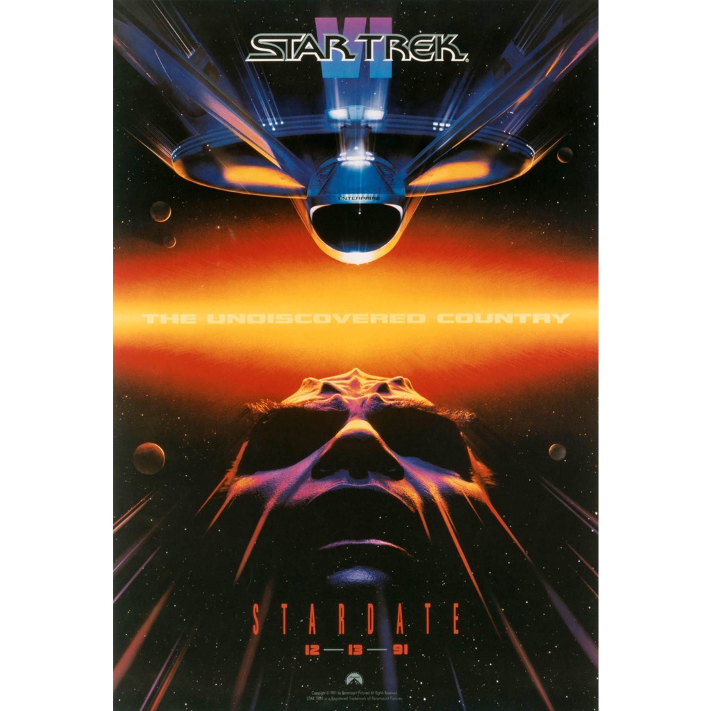 Poster Cartaz Jornada Nas Estrelas Star Trek 6 VI B