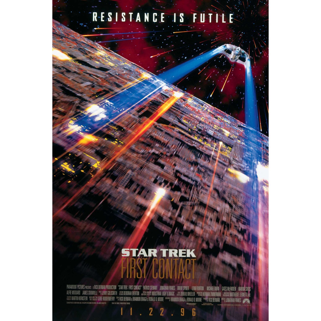 Poster Cartaz Jornada Nas Estrelas Star Trek Primeiro Contato B