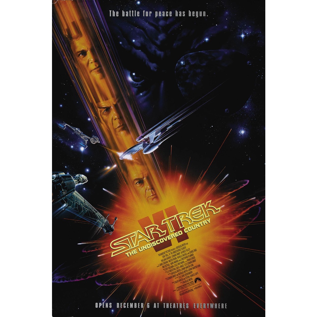 Poster Cartaz Jornada Nas Estrelas Star Trek 6 VI A