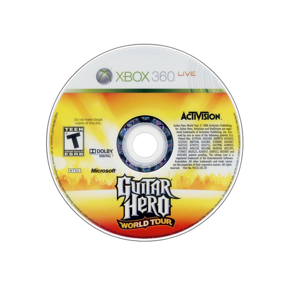 Guitar Hero World Tour Original Xbox 360 - Com disco original, sem capinha. Garantia e nota fiscal