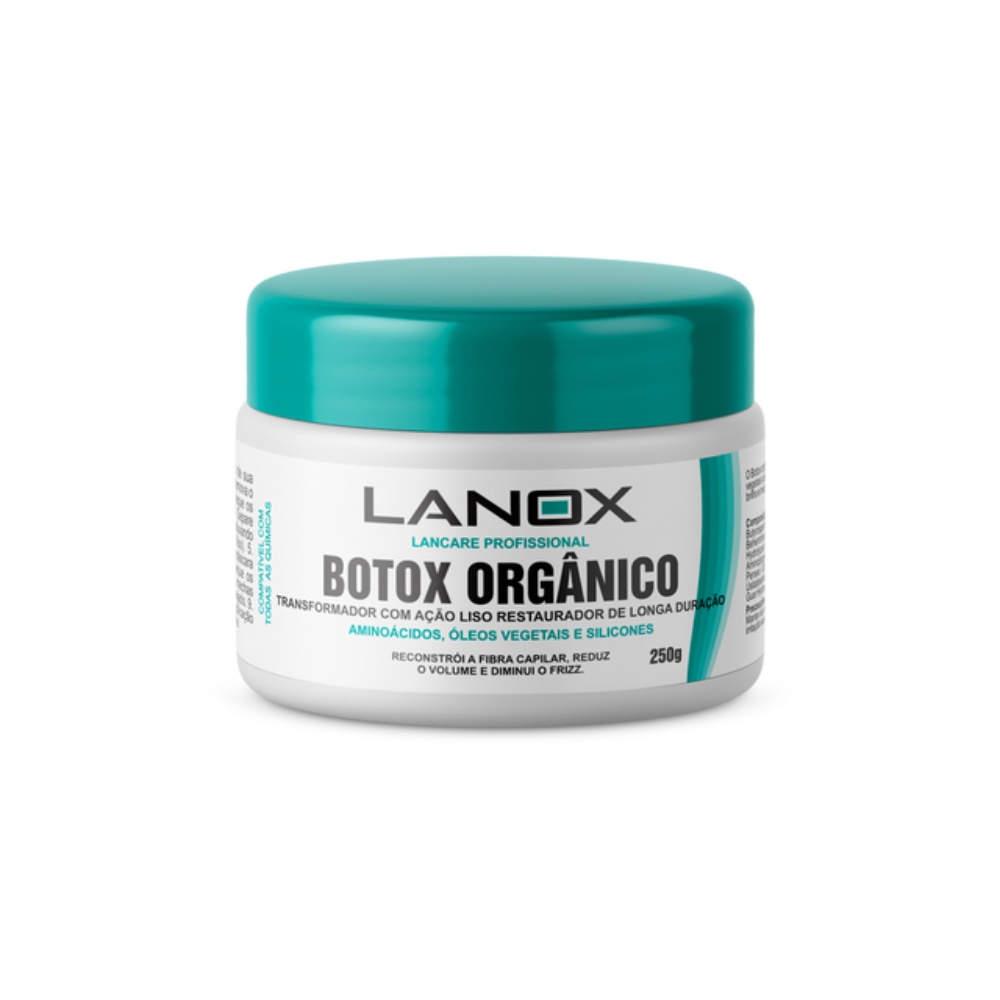 Botox Capilar Orgânico Lanox 250g Alisamento Profissional