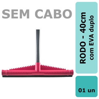 Rodo 40 cm Plástico Borracha Dupla Puxa e Seca Sem Cabo em Oferta na Shopee