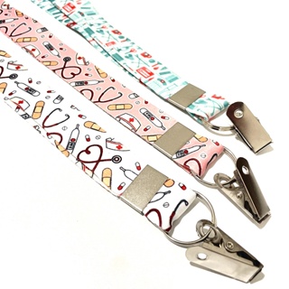 Kit 03 Cordão para Crachá tema enfermagem em Oferta na Shopee