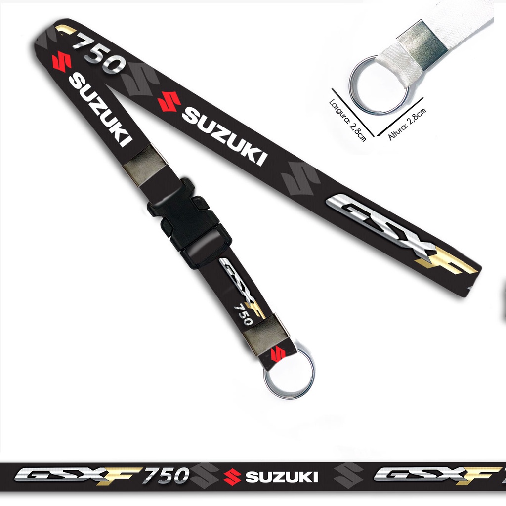 Chaveiro para Moto GSX F 750 suzuki com Argola Tradicional