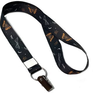 Cordão para crachá Borboletas Coloridas C0729P com Jacaré em Oferta na Shopee