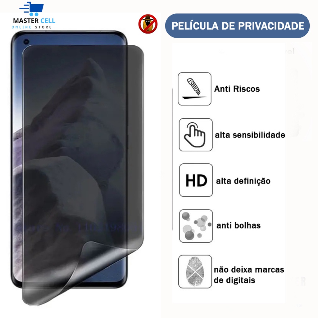 Película Hidrogel Fosca de privacidade LG K10 / K10 2017 / K10 Power / K10 Pro
