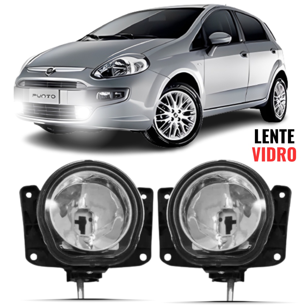 Par Farol Milha Fiat Punto 2011 2012 2013 em Oferta na Shopee