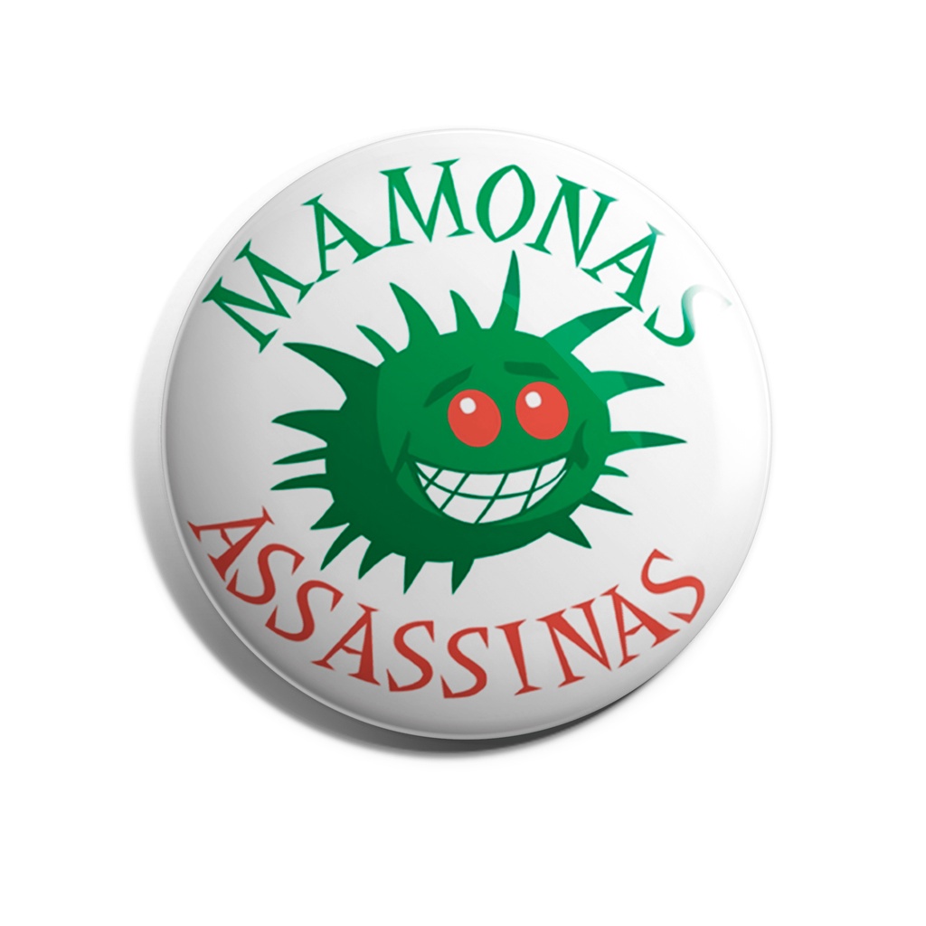 Botton	MAMONAS ASSASINAS	Botton 3,5 cm botom (broche alfinete)  boton de K-pop, rock and roll, mpb musica,banda
