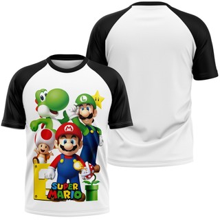 Camiseta Mario bross Word em Oferta na Shopee