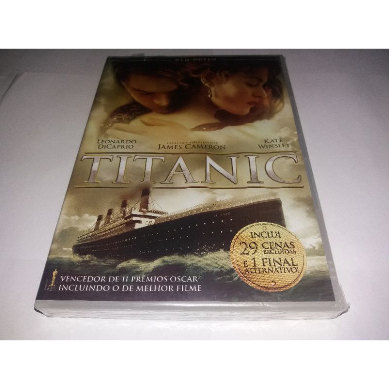 Dvd Duplo - Titanic - 1997 - James Cameron - Leonardo DiCaprio - Dublado - Lacrado