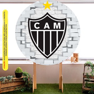 Painel Redondo Tecido Sublimado C/elástico Atlético Mineiro 2