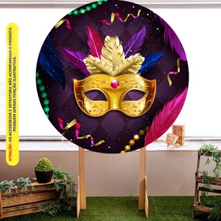 Painel Redondo Tecido Sublimado C/elástico Carnaval