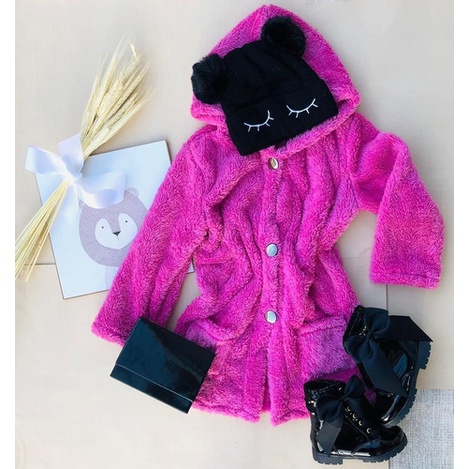 Blusa De Frio Tedy Quentinha Moda Blogueirinhos Infantil