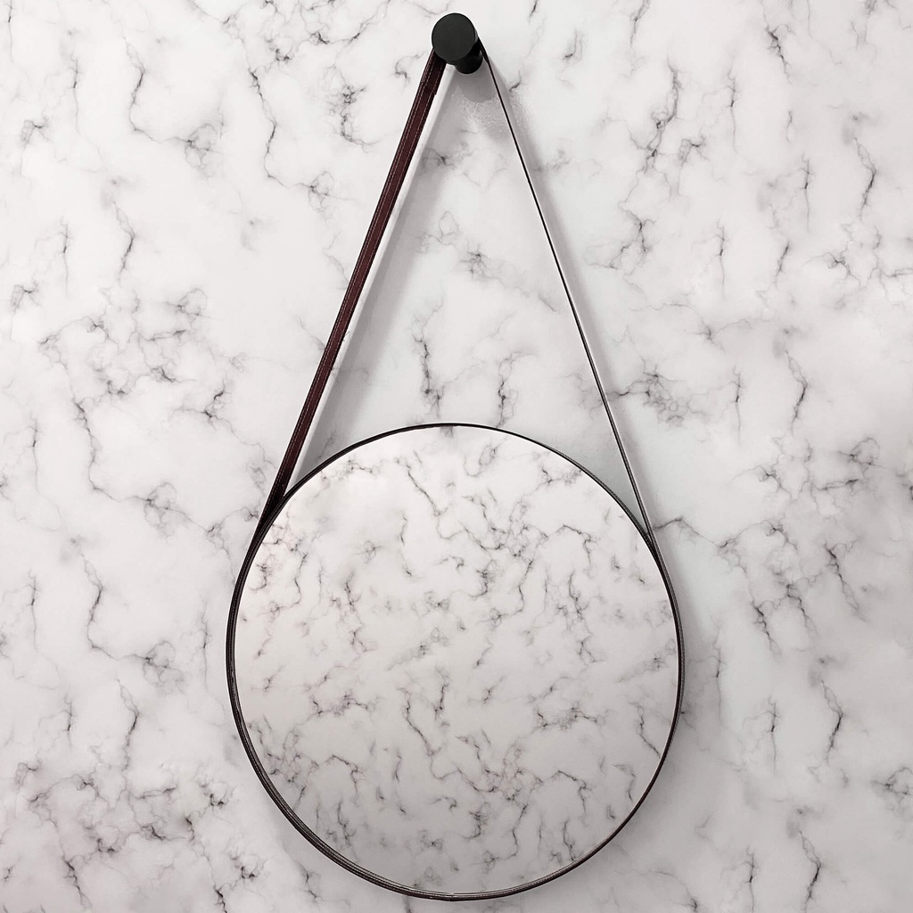 Espelho Para Sala Redondo 50cm Adnet + Kit de Instalação em Oferta na Shopee