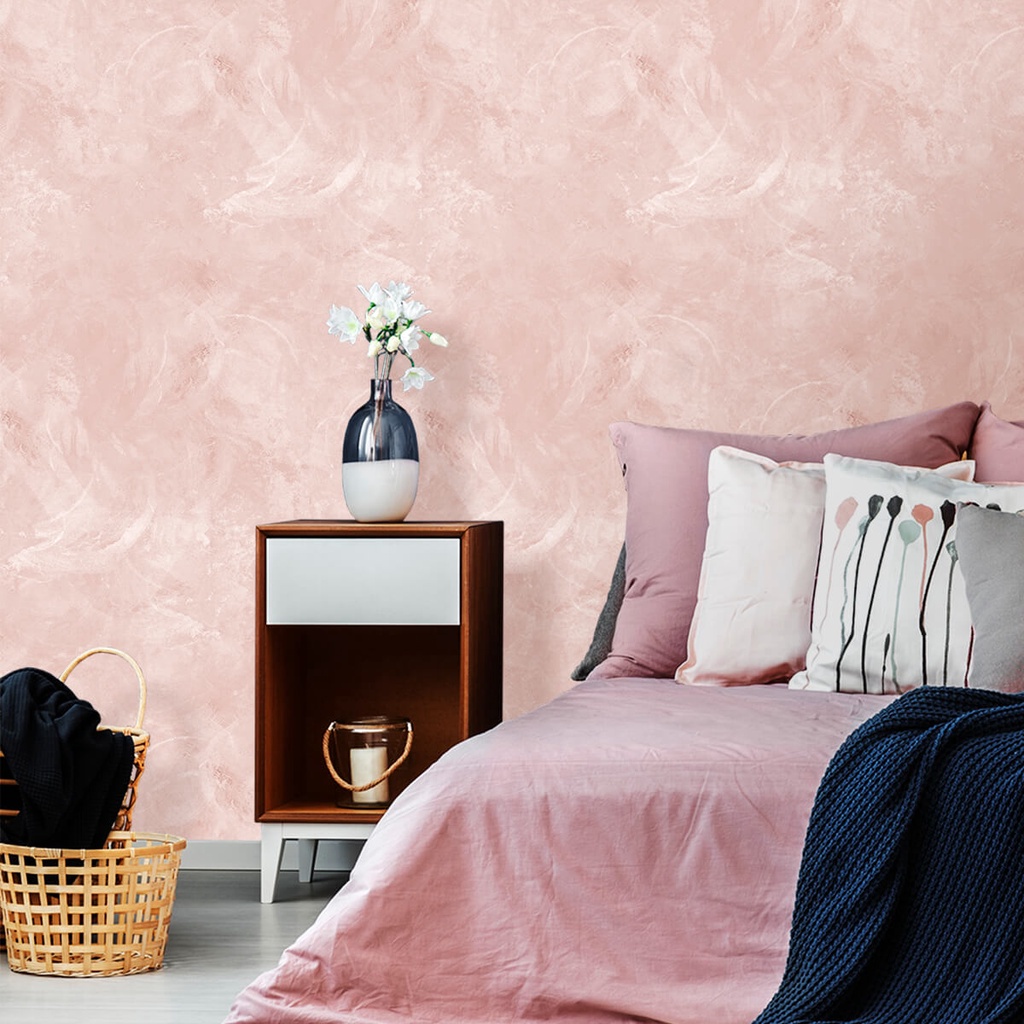 Papel de Parede Cimento Queimado Rosé Decoração Inove 1,00 em Oferta na Shopee