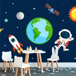 Papel de Parede Personalizado Astronauta