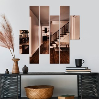 Espelho Decorativo Retângulos Decoração Inove em Oferta na Shopee