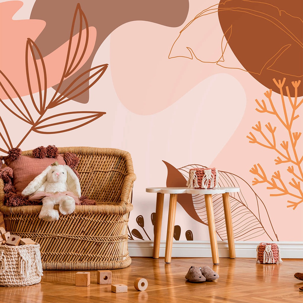 Papel De Parede Personalizado Jardim Boho Verão em Oferta na Shopee