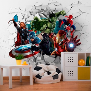 Papel de Parede Personalizado Heróis da Marvel em Oferta na Shopee