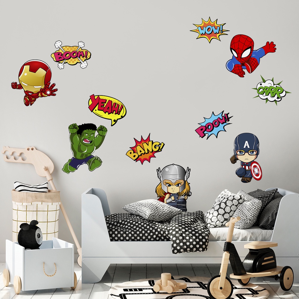 Adesivo de Parede Heróis Marvel - Home & Living