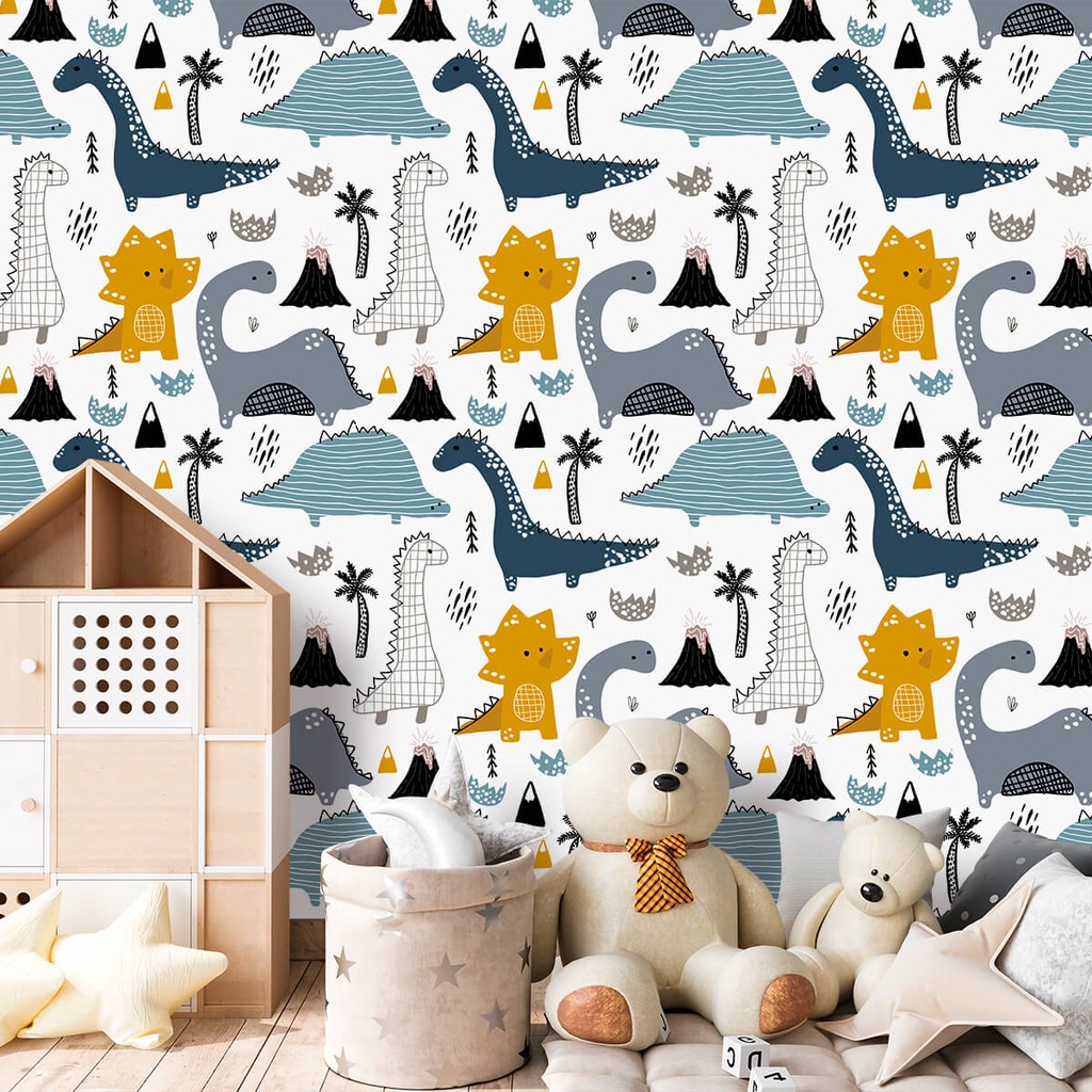 Papel de Parede Baby Dinos - Home & Living